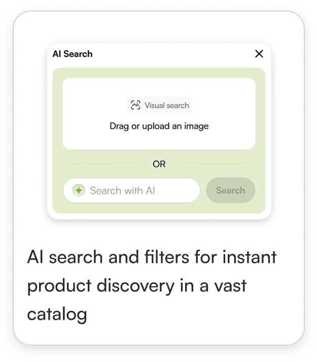 AI search and filters in ecommerce