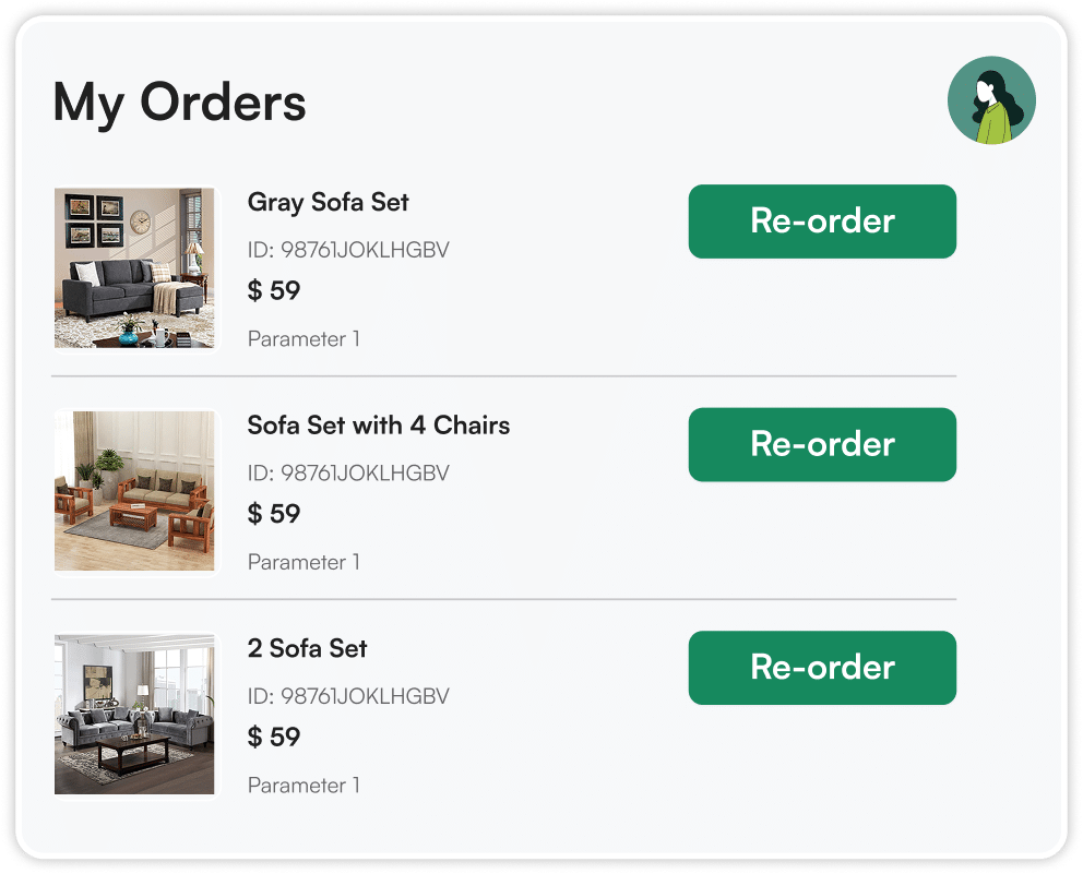 One click repeat purchase